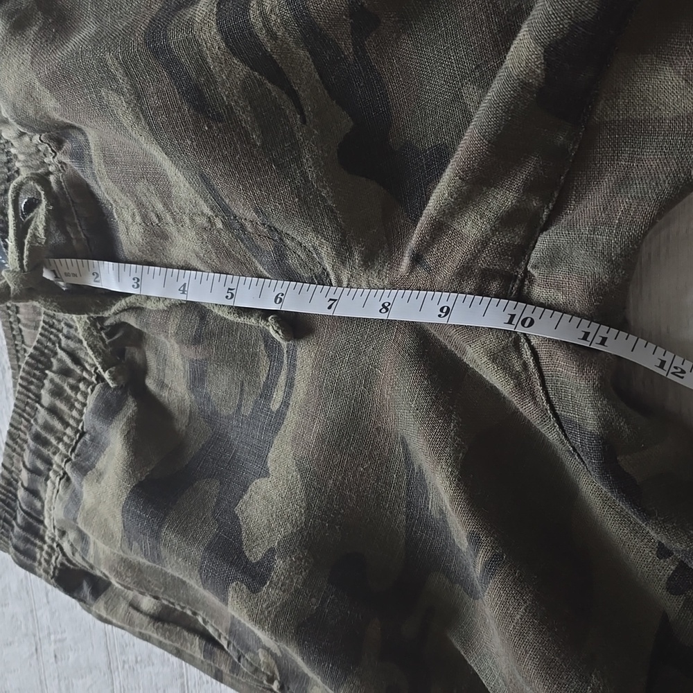 SANCTUARY X Anthropologie Discoverer Linen Camo Cargo Pants Size XS - Picture 12 of 16